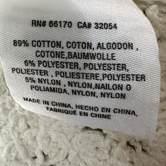 Anthropologie Open Front Crochet Lace Kimono Cropped Cardigan Jacket small - Picture 12 of 16